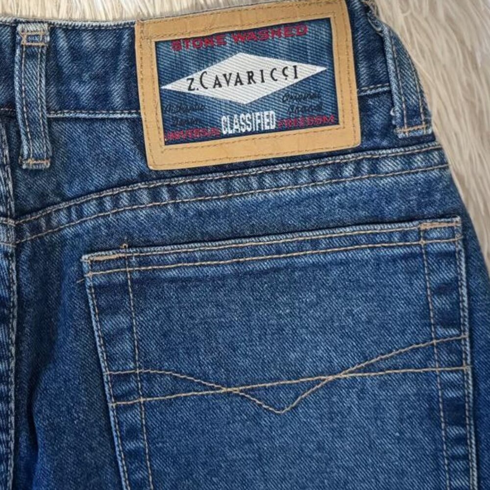 Authentic Vintage Z. Cavaricci High-Waist Tapered Jeans Size 28 - 80s 90s Retro